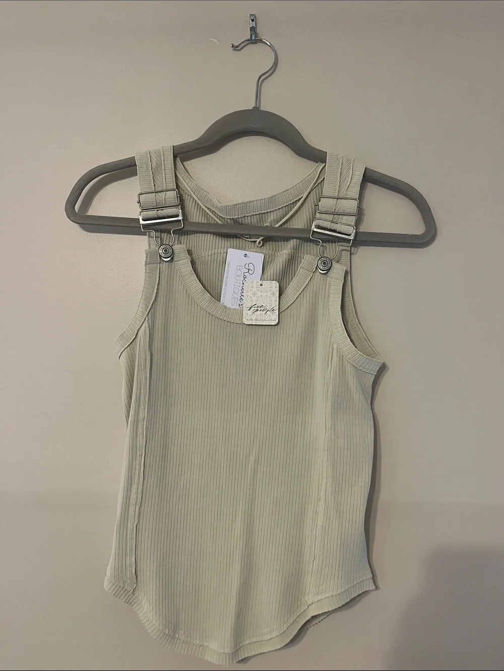Free People Ivory Jamie tank top NWT